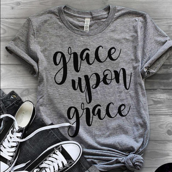 Plum Creek Boutique Tops - Christian TShirts with Sayings - Grace - NEW